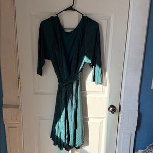 Torrid Teal Asymmetrical Dress